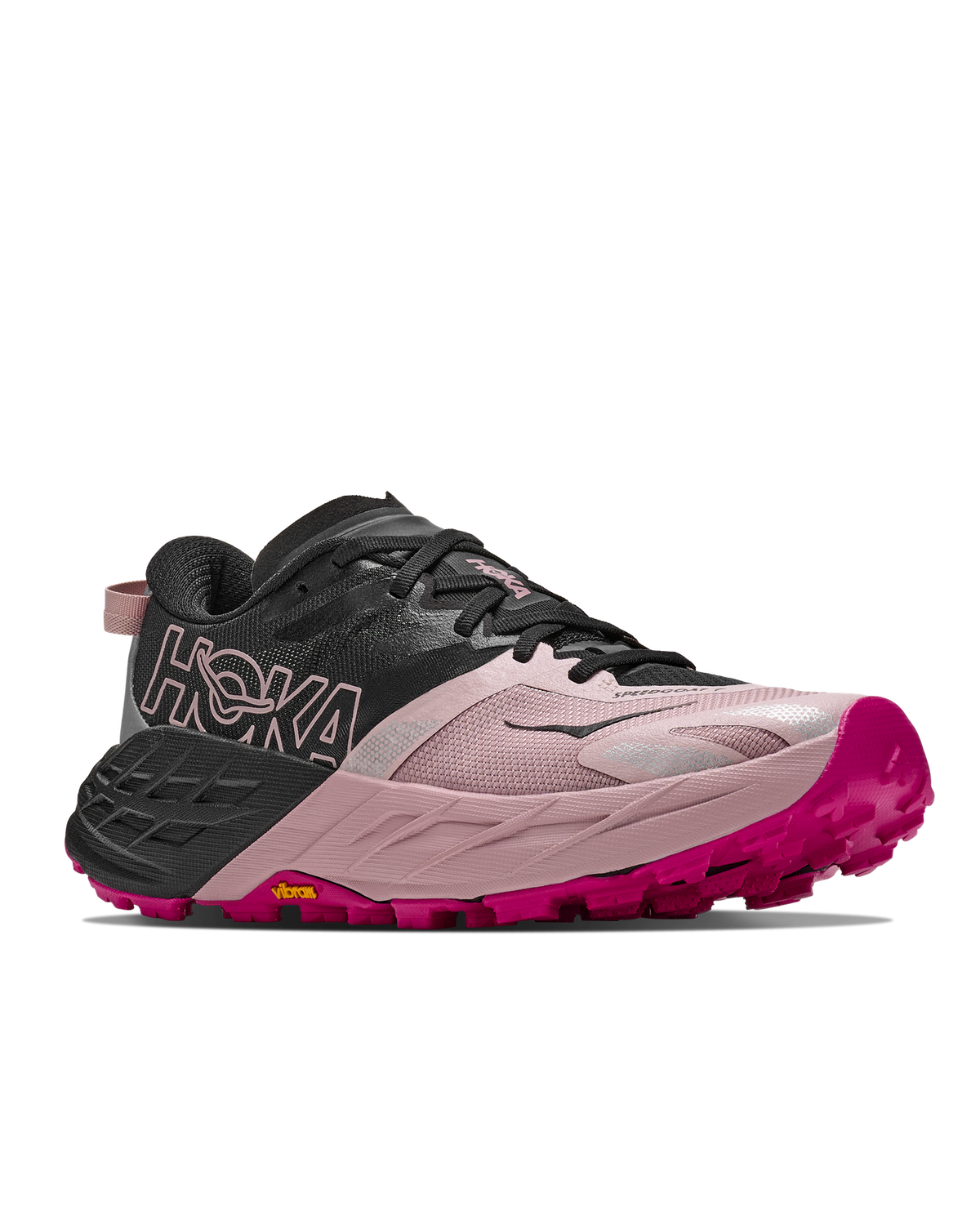 Hoka Speedgoat 7 Black / Pink Opal Dame