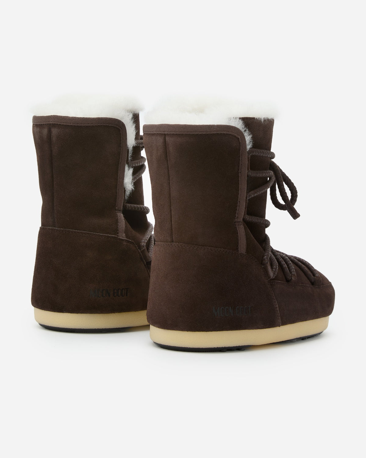 Moon Boot Evx Boot Suede Shearling Dark Brown