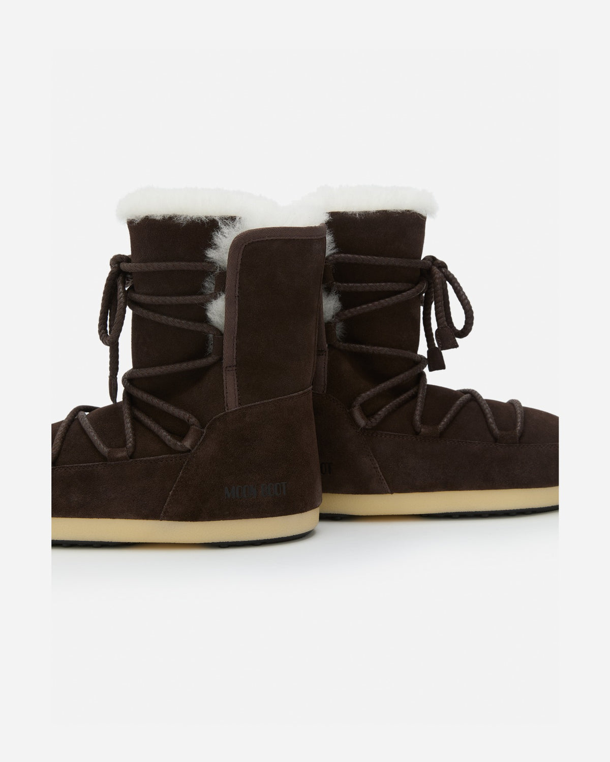 Moon Boot Evx Boot Suede Shearling Dark Brown