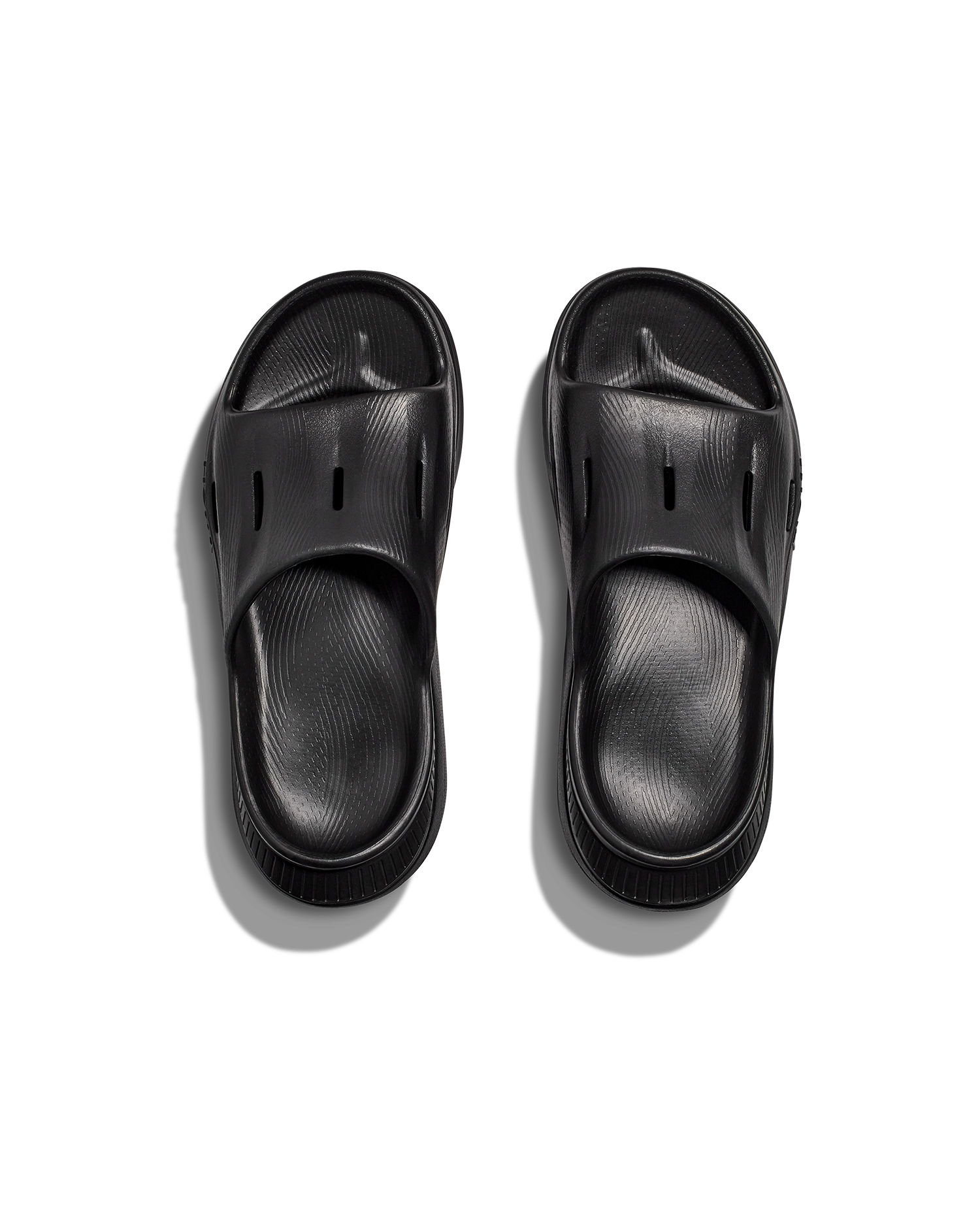 HOKA U Ora Recovery Slide 3 BLACK / BLACK