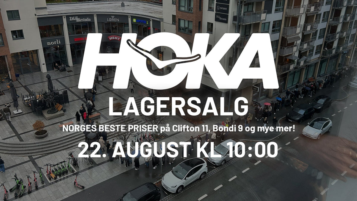 HOKA lagersalg hos Rotation på Løren Torg