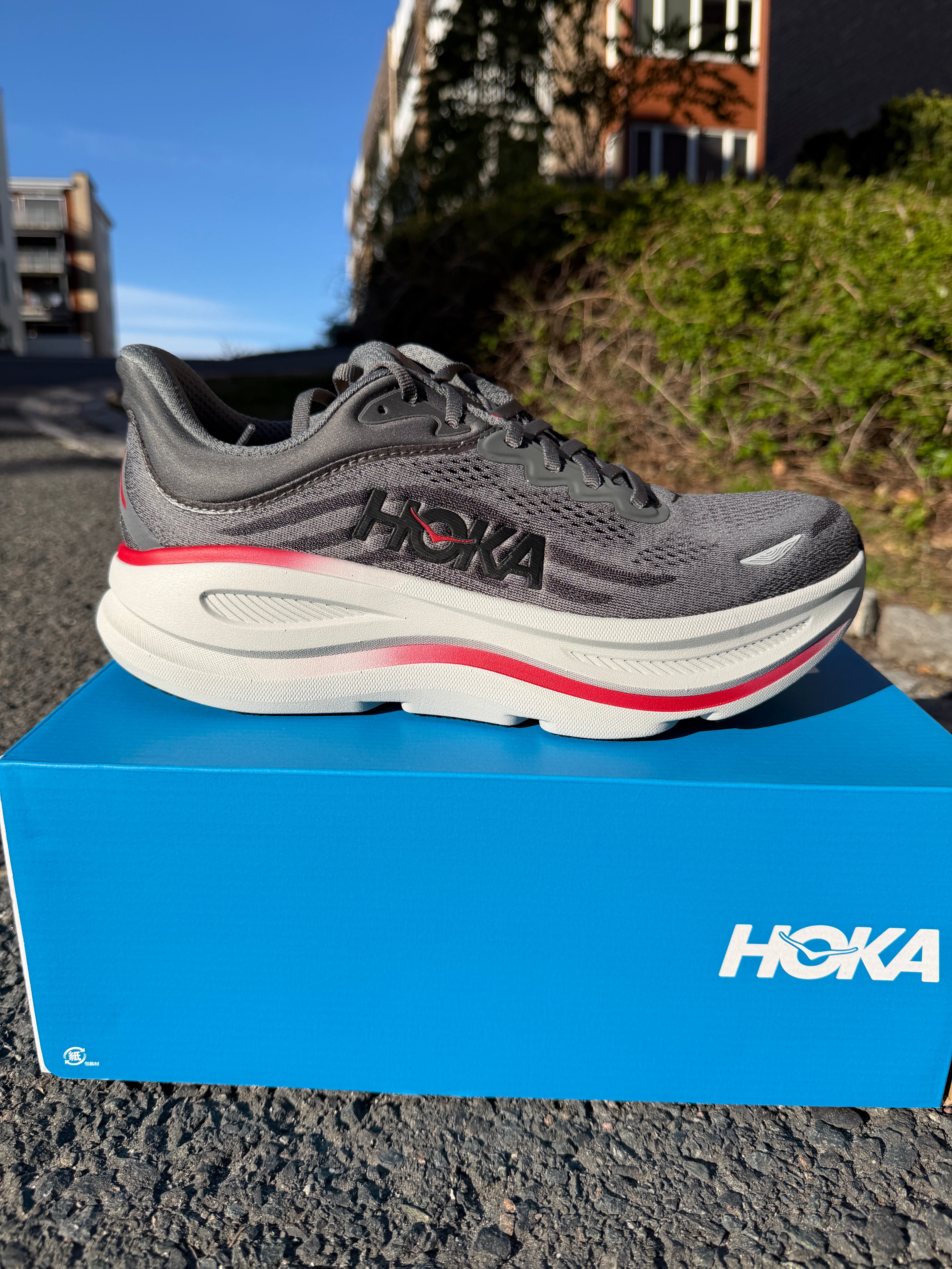 Hoka Bondi 9 Satellite Grey / Outer Orbit Herre