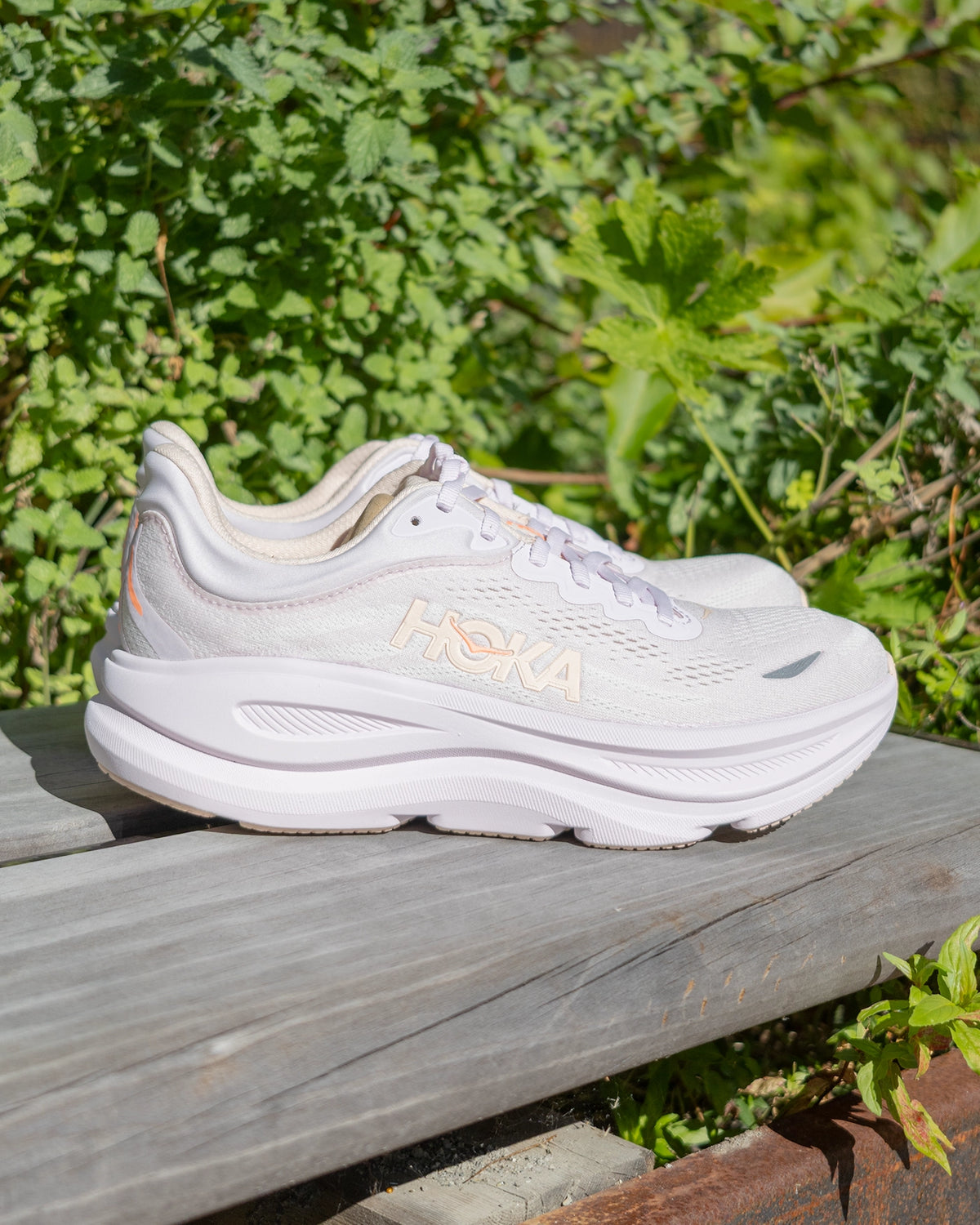 Hoka Bondi 9 Lilac Cream / Tangerine Glow Dame