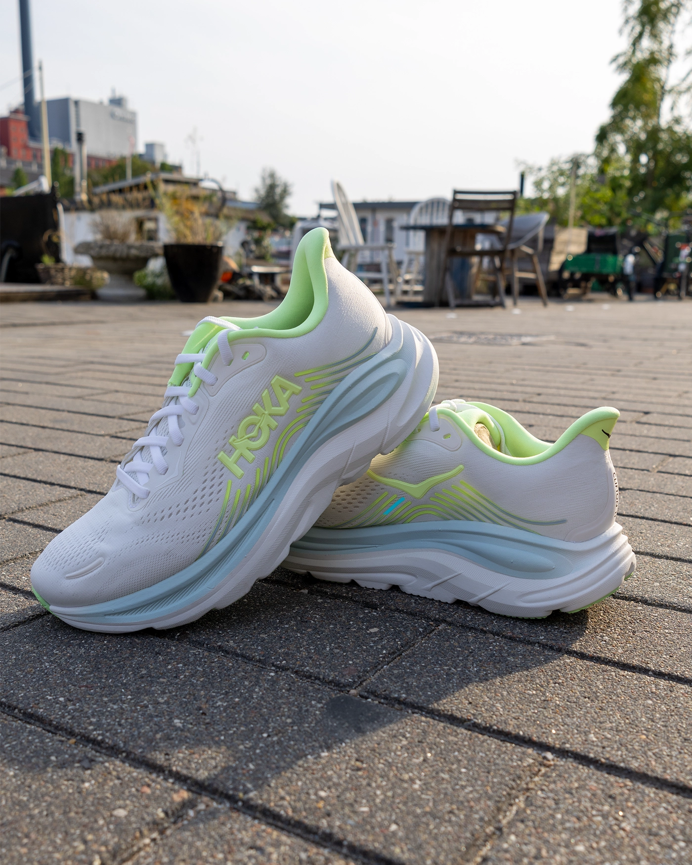 Hoka Clifton 11 Frost / Neon Yuzu Dame