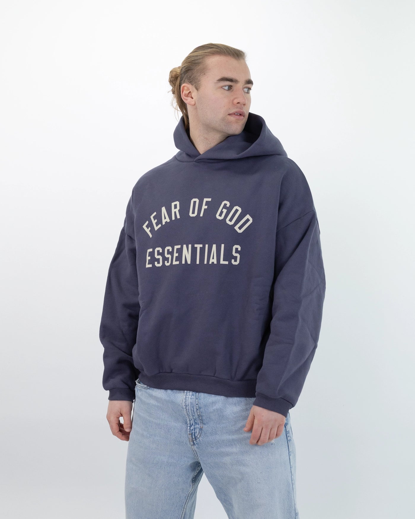 Fear Of God Essentials Hoodie Fleece Marine
